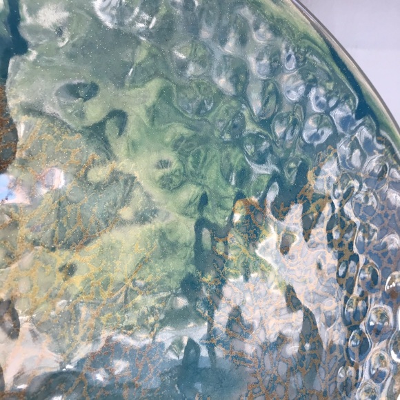 Tommy Bahama Glittery Pebble Sea Coral Platter - Picture 3 of 6